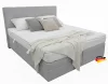 Kontinentální postel Emma Premium Home boxspring 200x160 sv. šedá s úložným prostorem