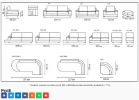 Kožená sedací souprava CAPUCINE rohová