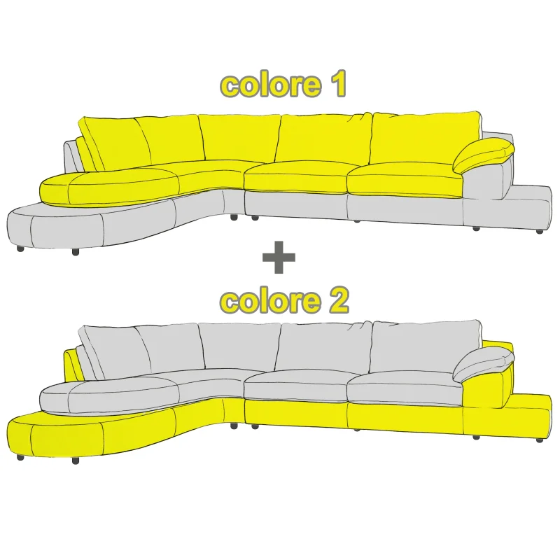 Kožená sedací souprava CAPUCINE rohová