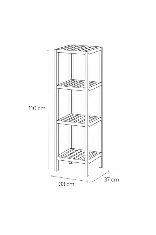 Bambusový regál BAMBI 4