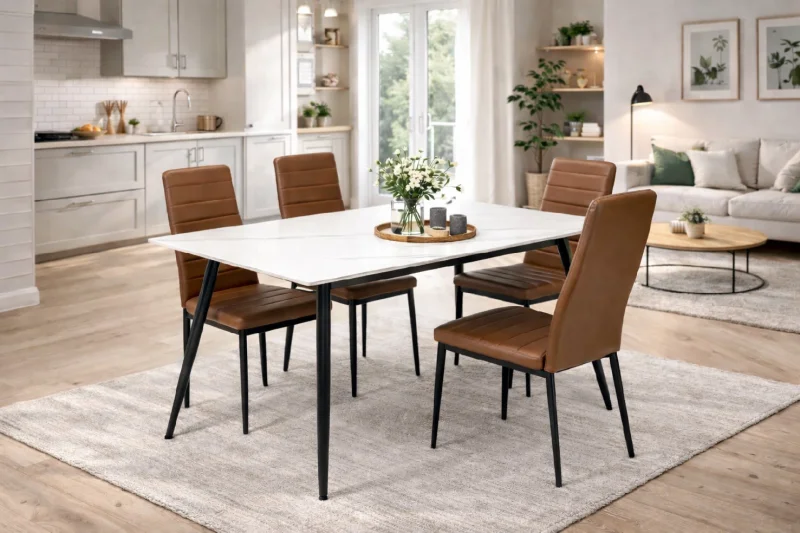 Jídelní stůl CERAMON 120 bílá