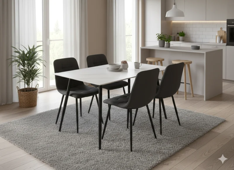 Jídelní stůl CERAMON 120 bílá