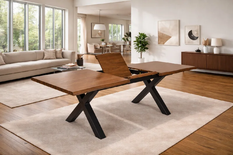 Rozkládací jídelní stůl EBON natural