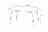 Jídelní stůl SCANDINAVIA natur 120