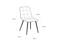 Jídelní židle ARIA šedá