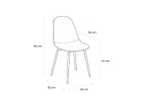 Jídelní židle MARIE černá