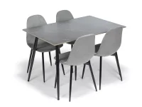 Jídelní židle MARIE šedý manšestr