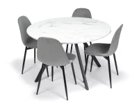 Jídelní židle MARIE šedý manšestr