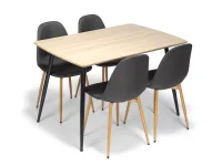 Jídelní židle MARIE tm. šedá