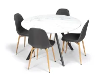 Jídelní židle MARIE tm. šedá