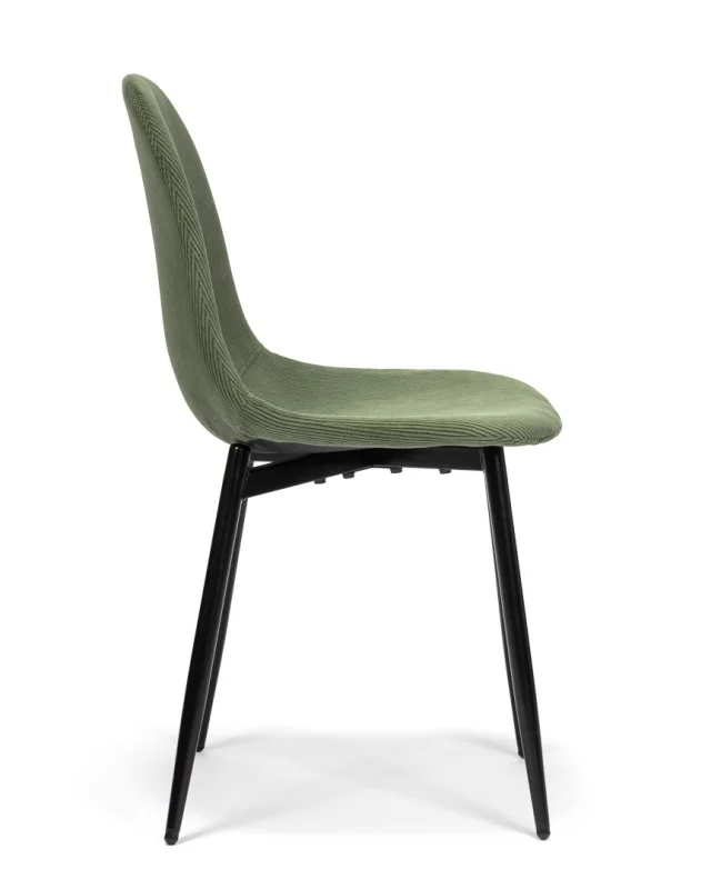 Jídelní židle MARIE zelená manšestr