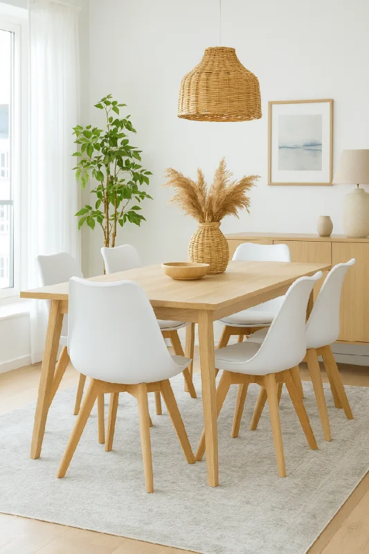 Jídelní židle SCANDINO bílá