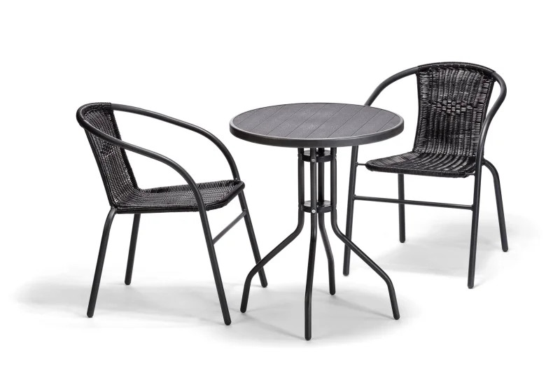 Balkonová sestava BISTRO SET černá