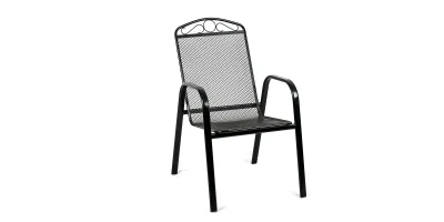 Ocelové zahradní křeslo ZUNO-31 černá