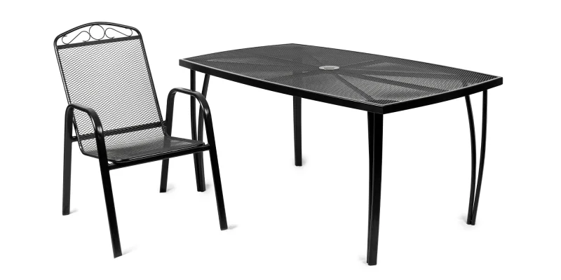 Ocelové zahradní křeslo ZUNO-31 černá