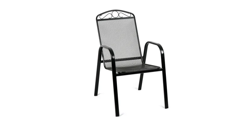 Ocelové zahradní křeslo ZUNO-31 černá