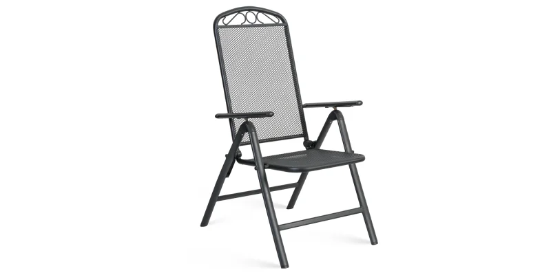 Ocelové zahradní křeslo ZUNO-38 černá