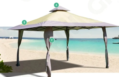 Zahradní altán FLEXI 336 šedá