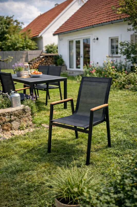 Zahradní hliníkové křeslo MALIBU šedá