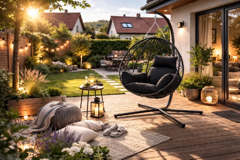 Závěsné křeslo CASABLANCA černá