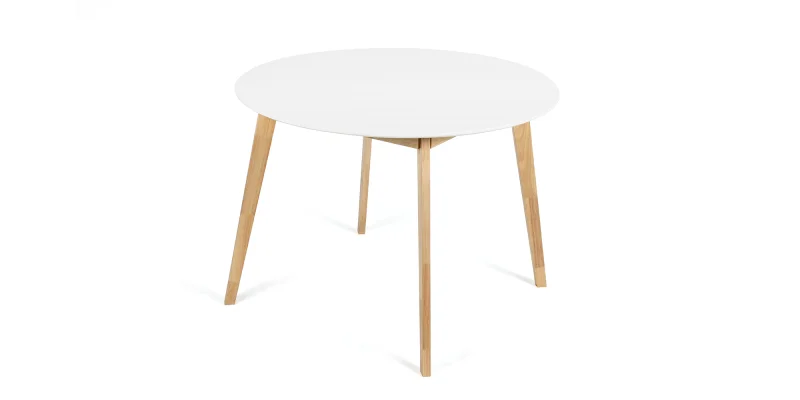 Jídelní stůl SCANDINAVIA 105 cm + 4 ks jídelní židle SCANDINO černá