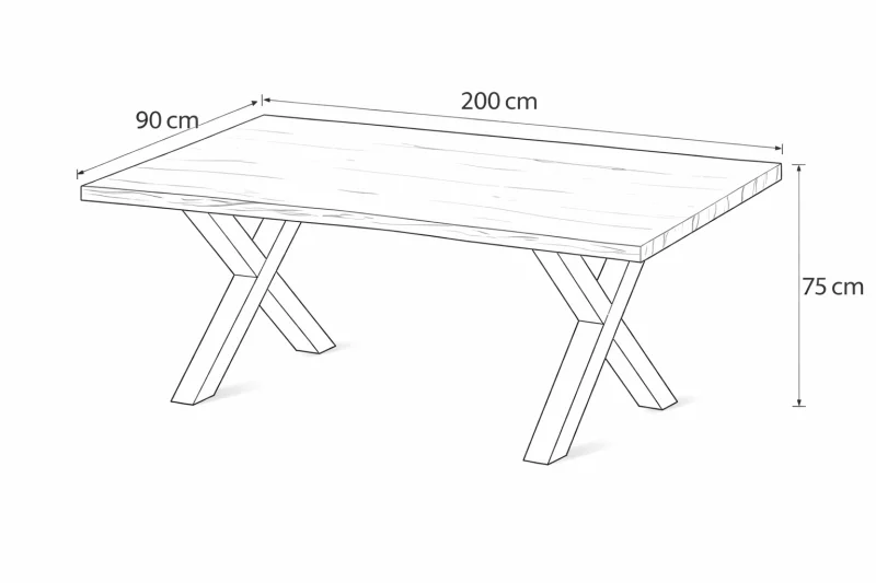 Jídelní stůl ROBUL 200 + 6ks jídelní židle ARIA zelená
