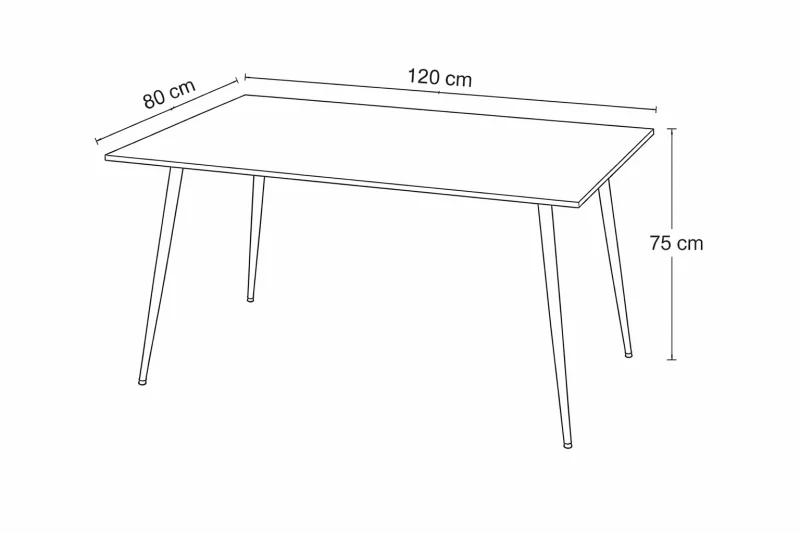 Jídelní stůl CERAMON 120 bílá + 4ks jídelní židle MARIE zelená