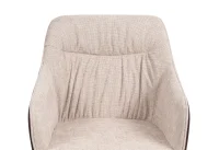 Jídelní stůl ORBIS 100 hnědá + 4ks jídelní židle LOREN hnědá/krémová