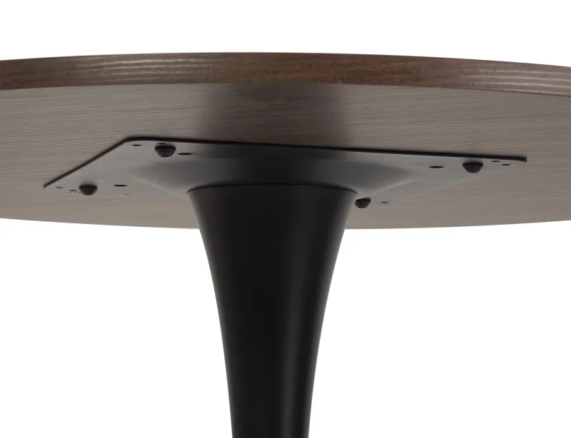 Jídelní stůl ORBIS 100 hnědá + 4ks jídelní židle LOREN hnědá/krémová