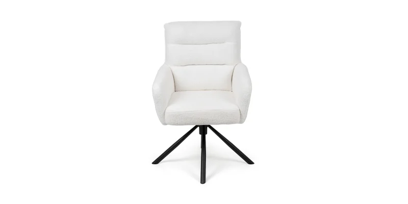 Jídelní stůl TERRON 200 bílá + 6ks jídelní židle ENZO bílá