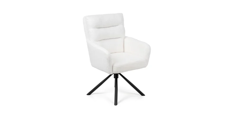 Jídelní stůl TERRON 200 bílá + 6ks jídelní židle ENZO bílá