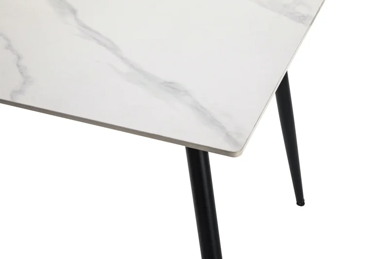 Jídelní stůl CERAMON 120 bílá + 4ks jídelní židle MARIE zelená