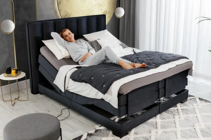 Kontinentální postel VENETA boxspring  s elektrickým polohováním 200X180