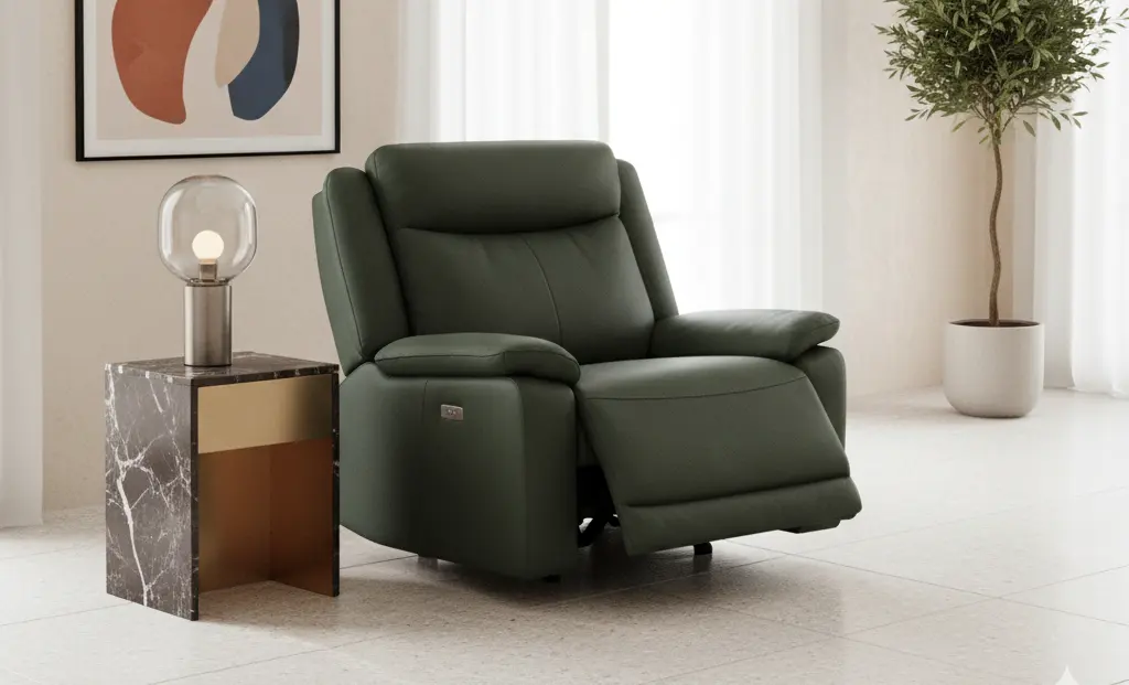 Kožené kreslo CONTINENTAL s elektrickou funkciou relax 1P