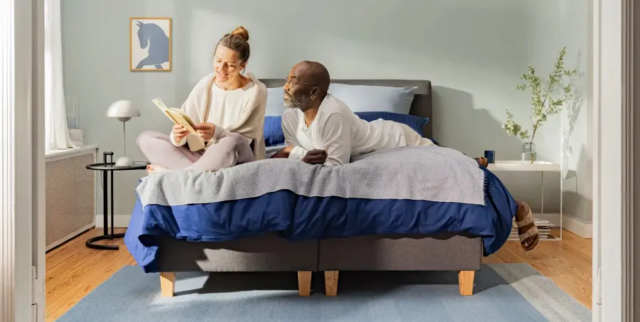 Kontinentálna posteľ Emma Classic boxspring Flip 200x180 krémová