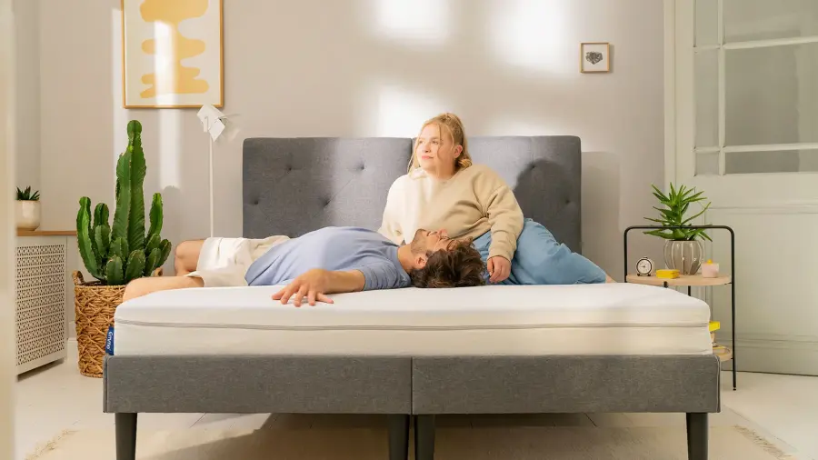 Kontinentální postel Emma Classic boxspring ONE 200x180 krémová