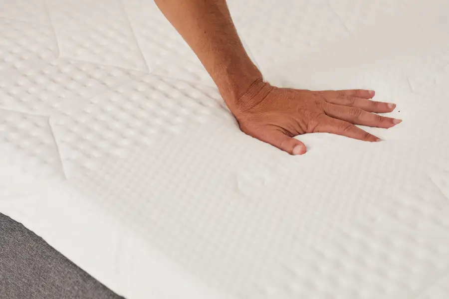 Šedá kontinentální postel Emma Premium boxspring 200x200 (typ II)