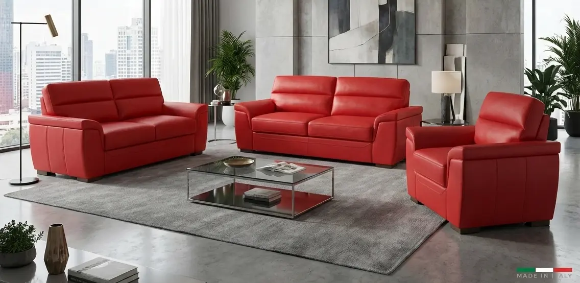 Kožená sedací souprava ROSSO II 3+2+1