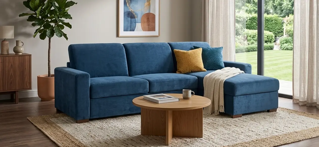 Rohová sedací souprava ONE s rozkladem na každodenní spaní