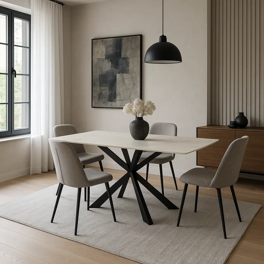 Jídelní stůl TERRON 200 bílý