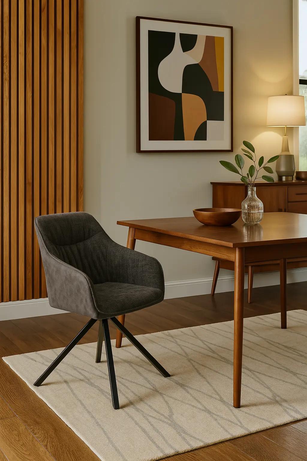 Jedálenská stolička LOREN tmavo šedá