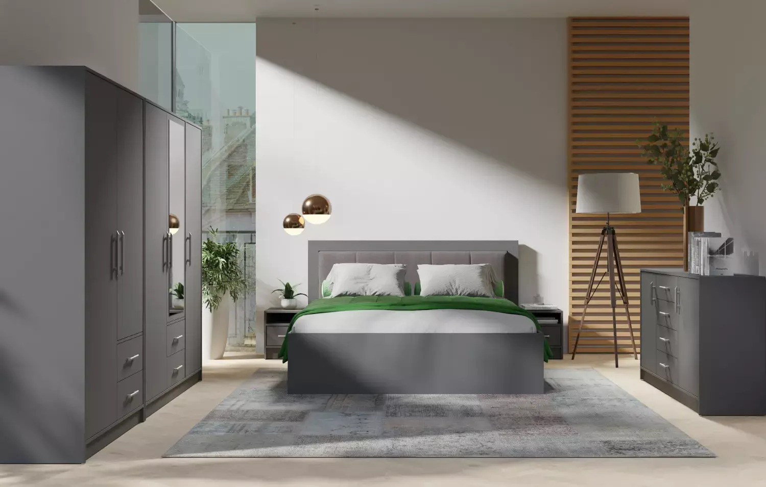 Komoda Smart 140cm Antracit