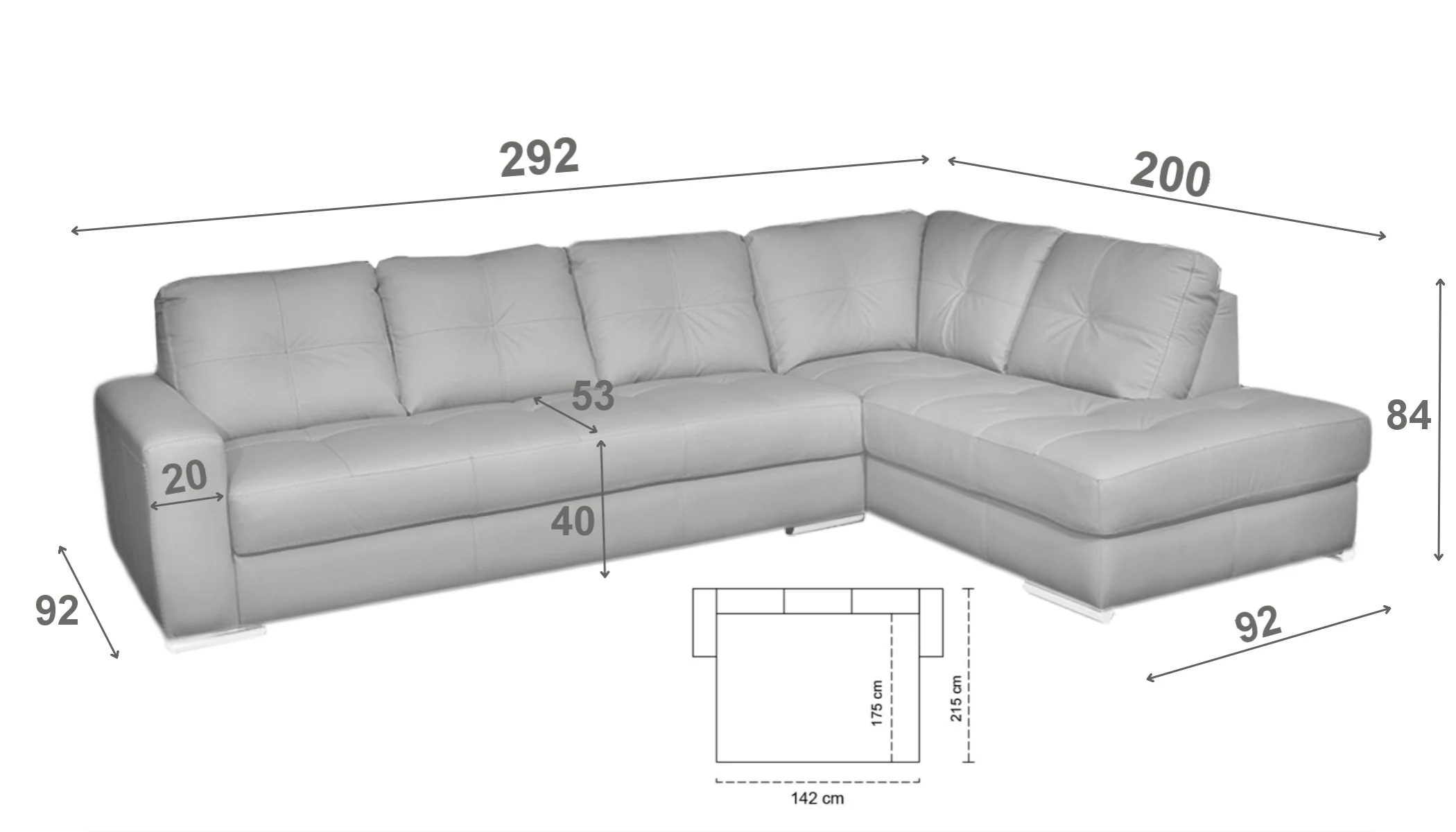 Kvalitná sedačka na každodenné spanie - rozmery