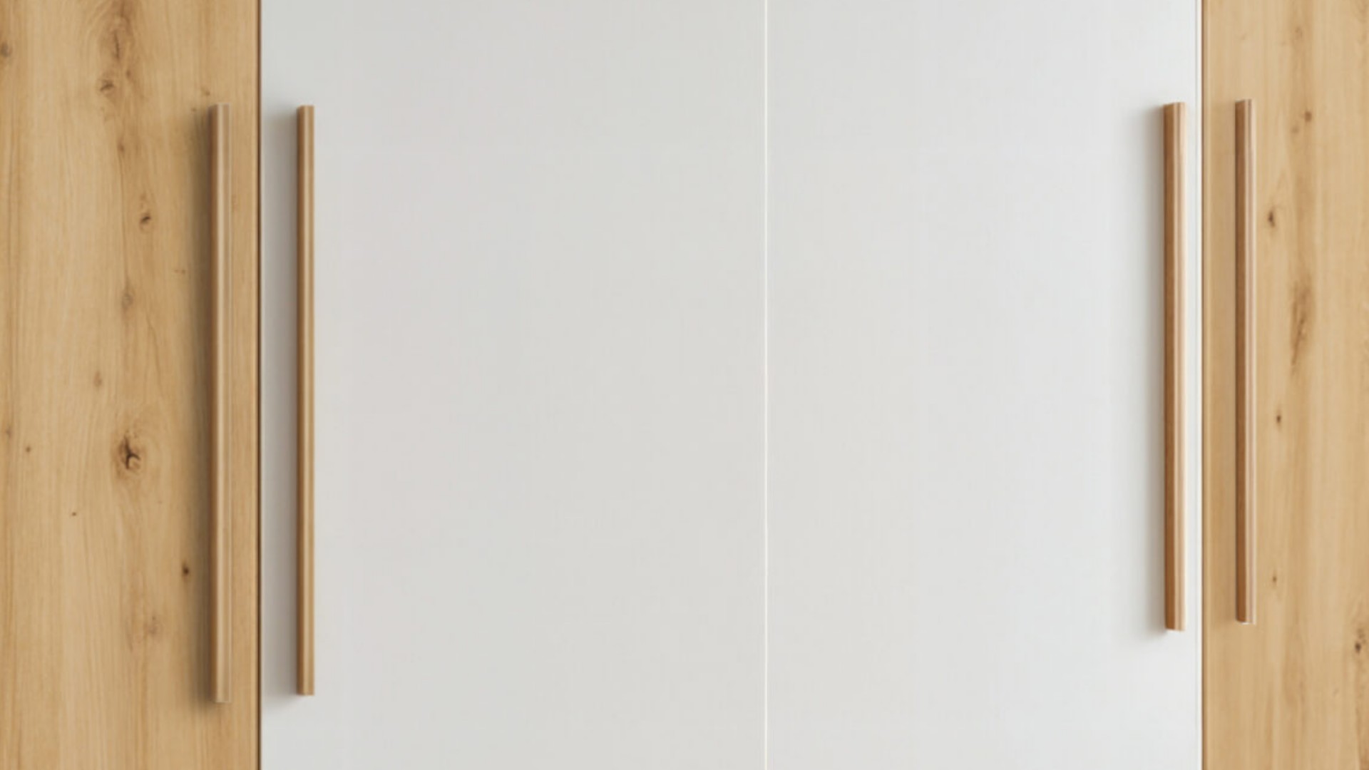 Detail dřevěného úchytu skříně Verona